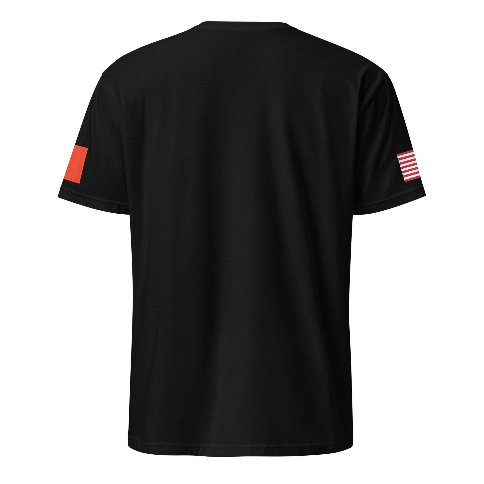 Chinese American black t-shirt stars forward back