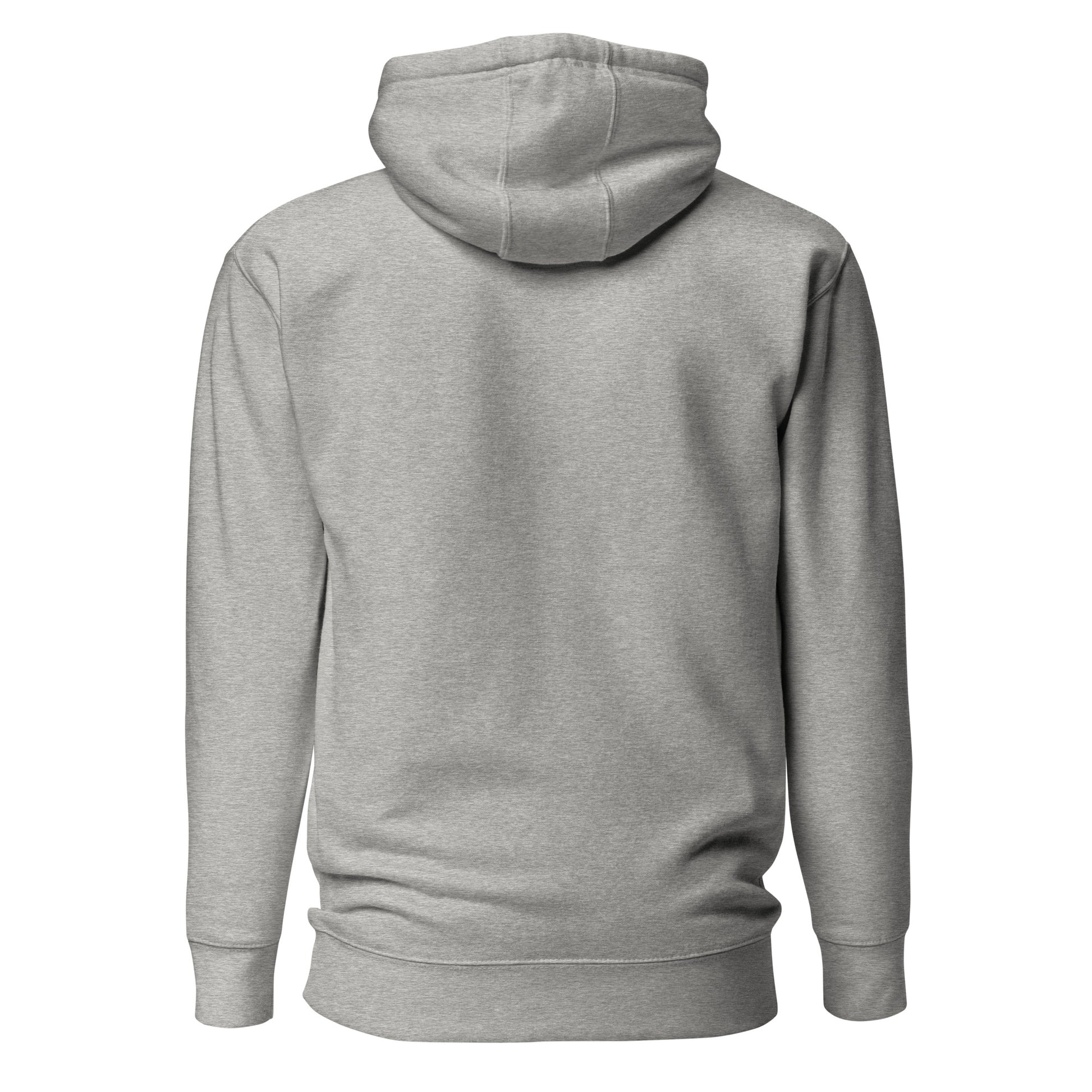 Chinese American carbon grey hoodie back