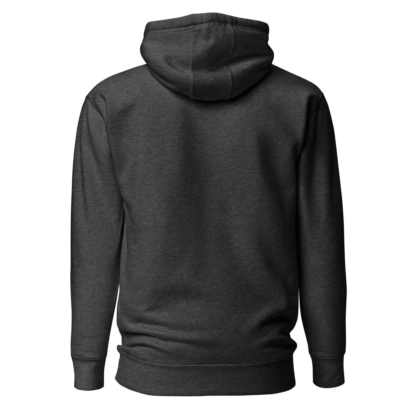 Chinese American charcoal grey hoodie back