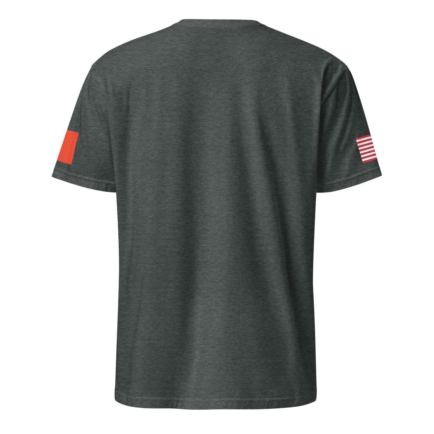 Chinese American dark grey heather t-shirt stars forward back