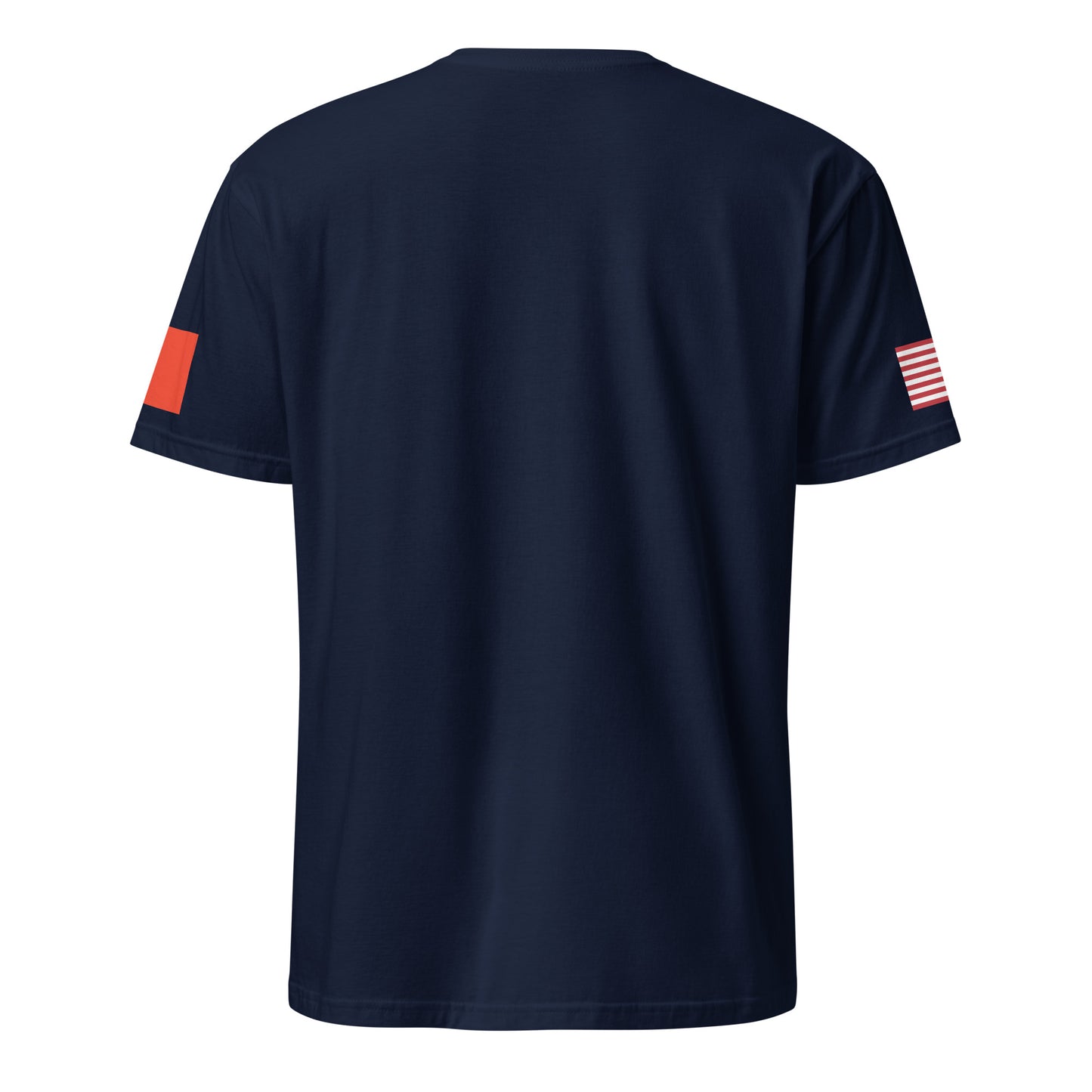 Chinese American navy blue t-shirt stars forward back