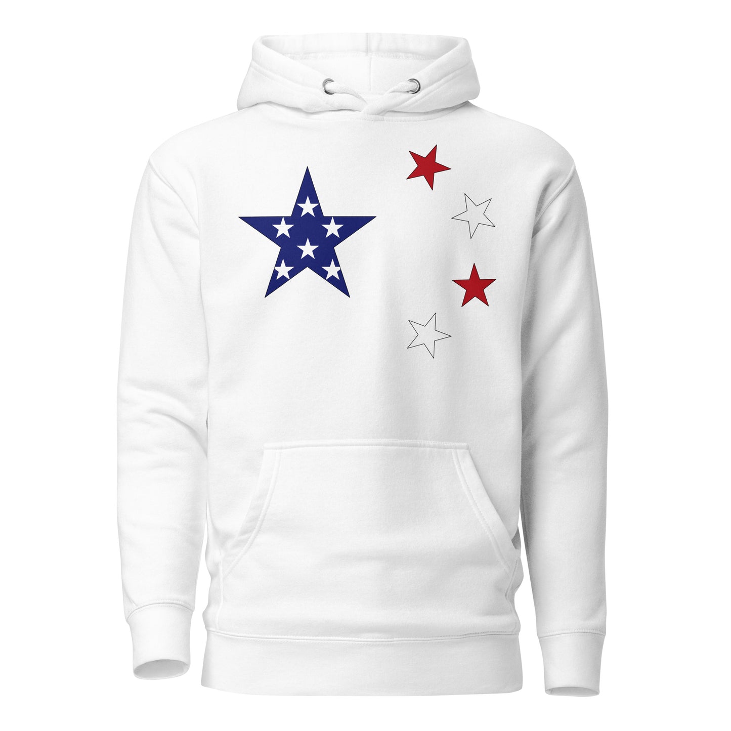 Chinese American white hoodie