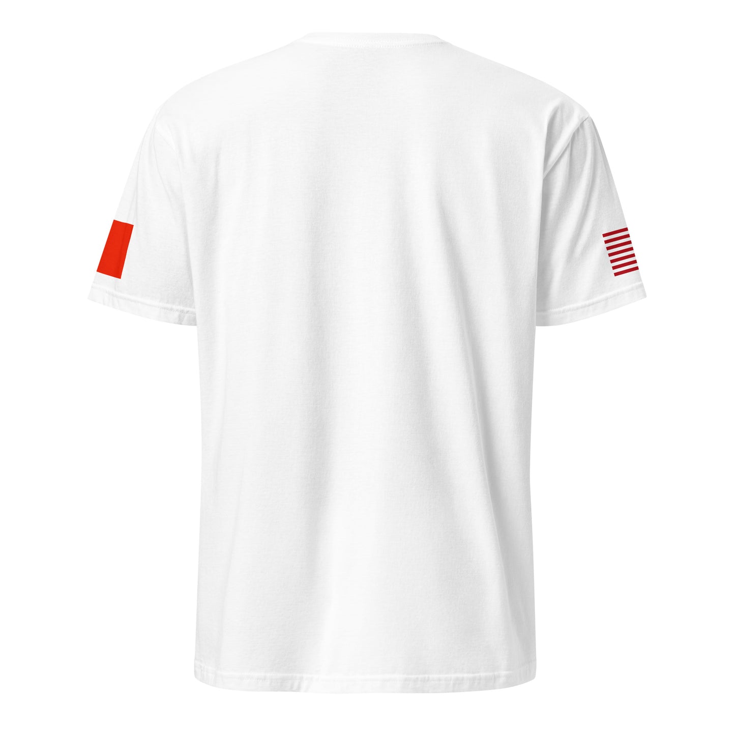 Chinese American white t-shirt stars forward back