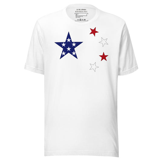 Chinese American white t-shirt made in USA