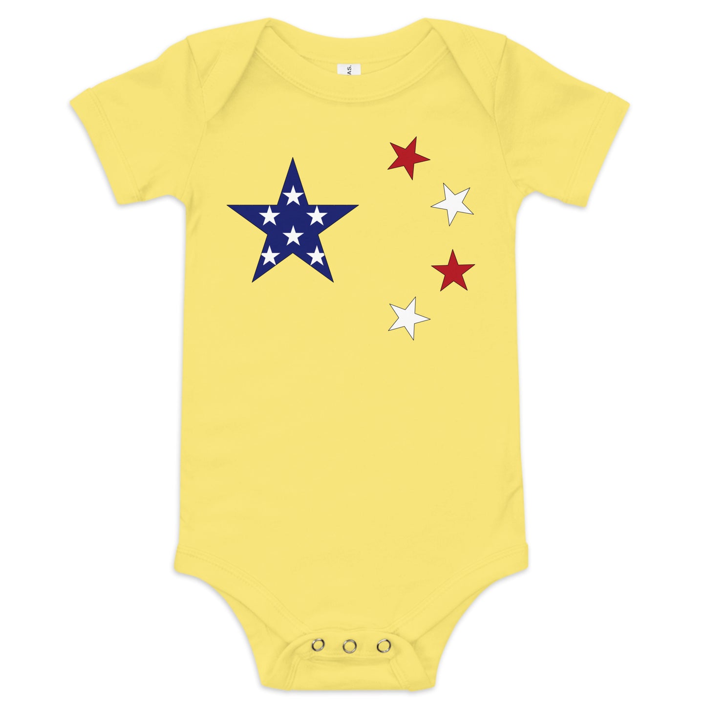 Chinese American yellow baby bodysuit