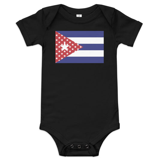 Cuban American black baby bodysuit