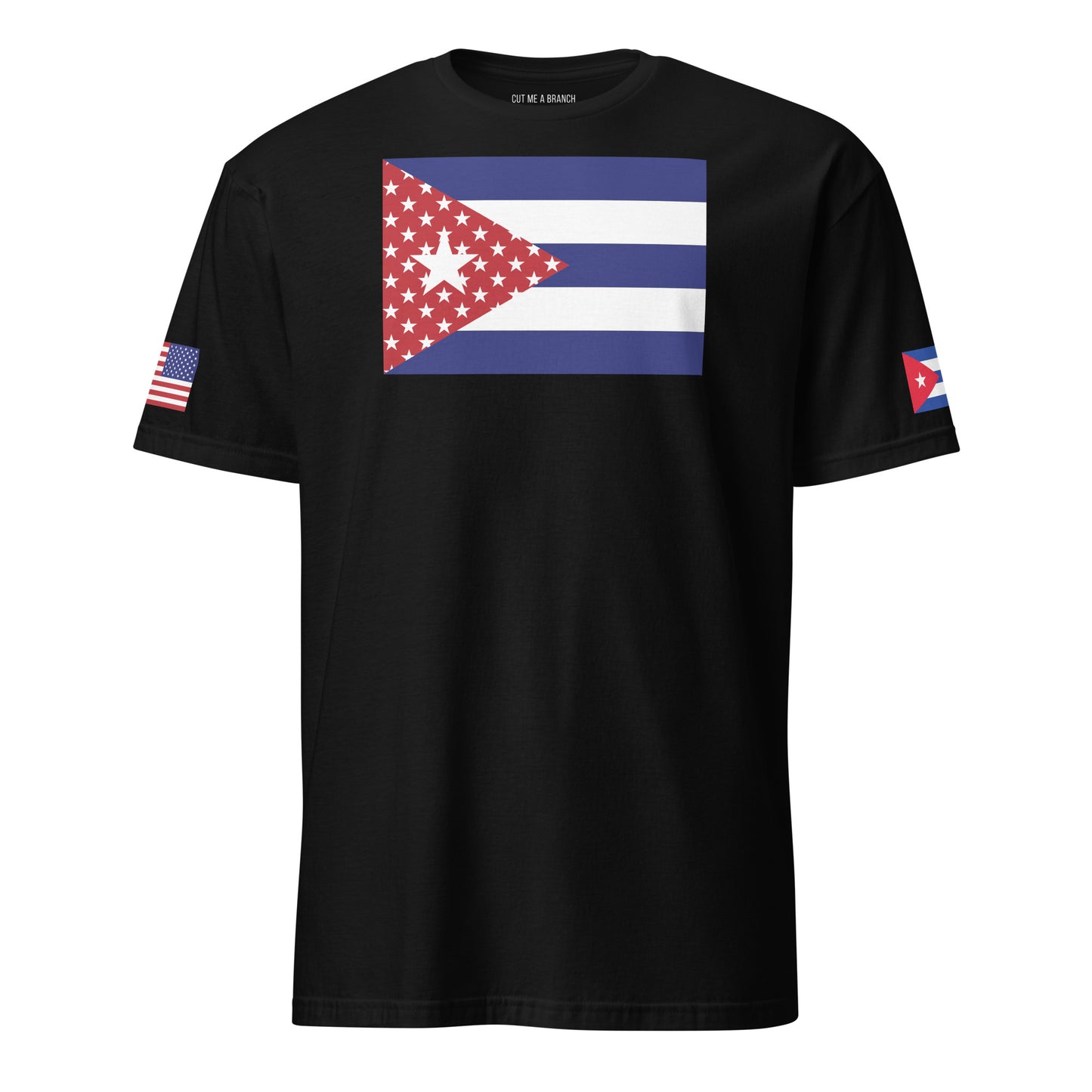 Cuban American black t-shirt stars forward