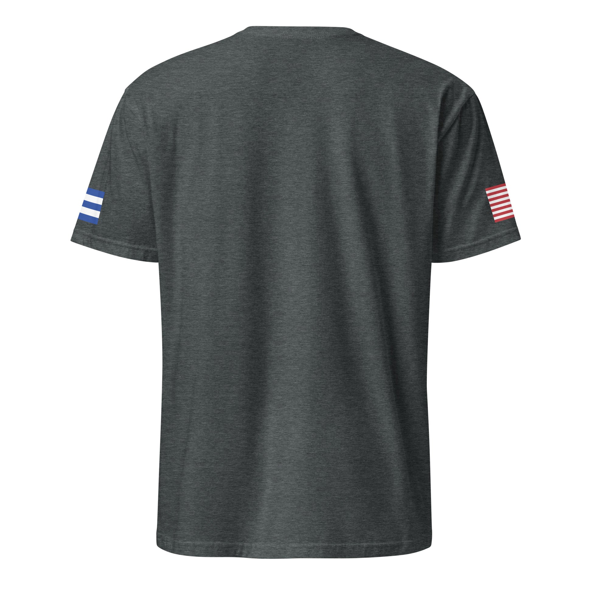 Cuban American dark grey heather t-shirt stars forward back