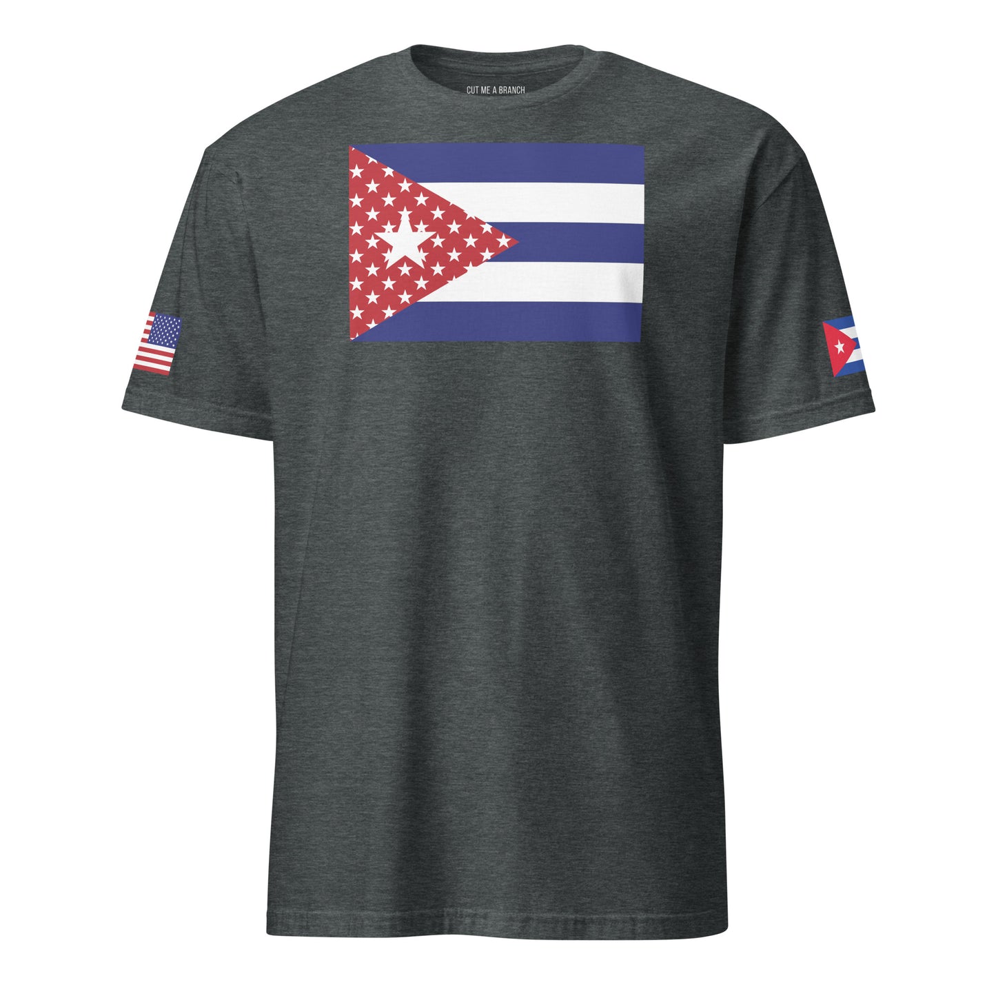 Cuban American dark grey heather t-shirt stars forward