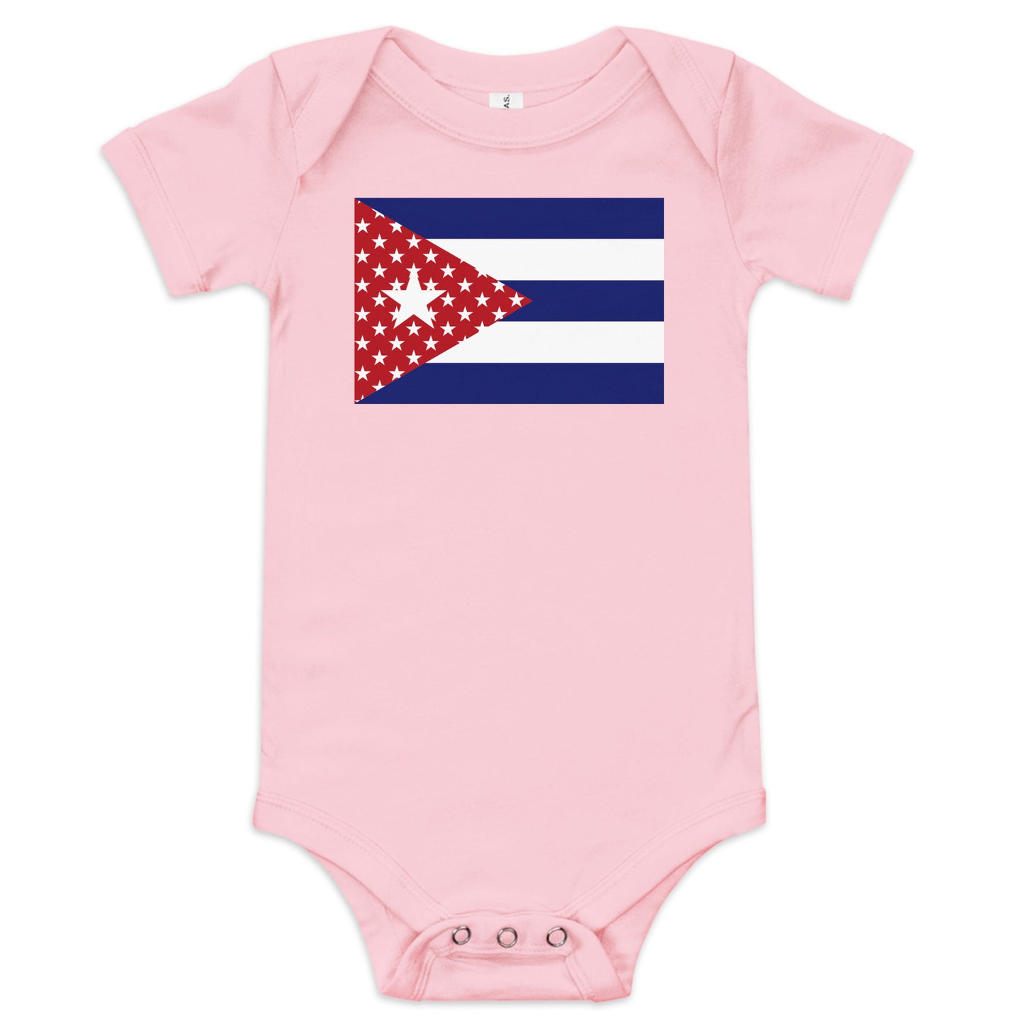 Cuban American pink baby bodysuit