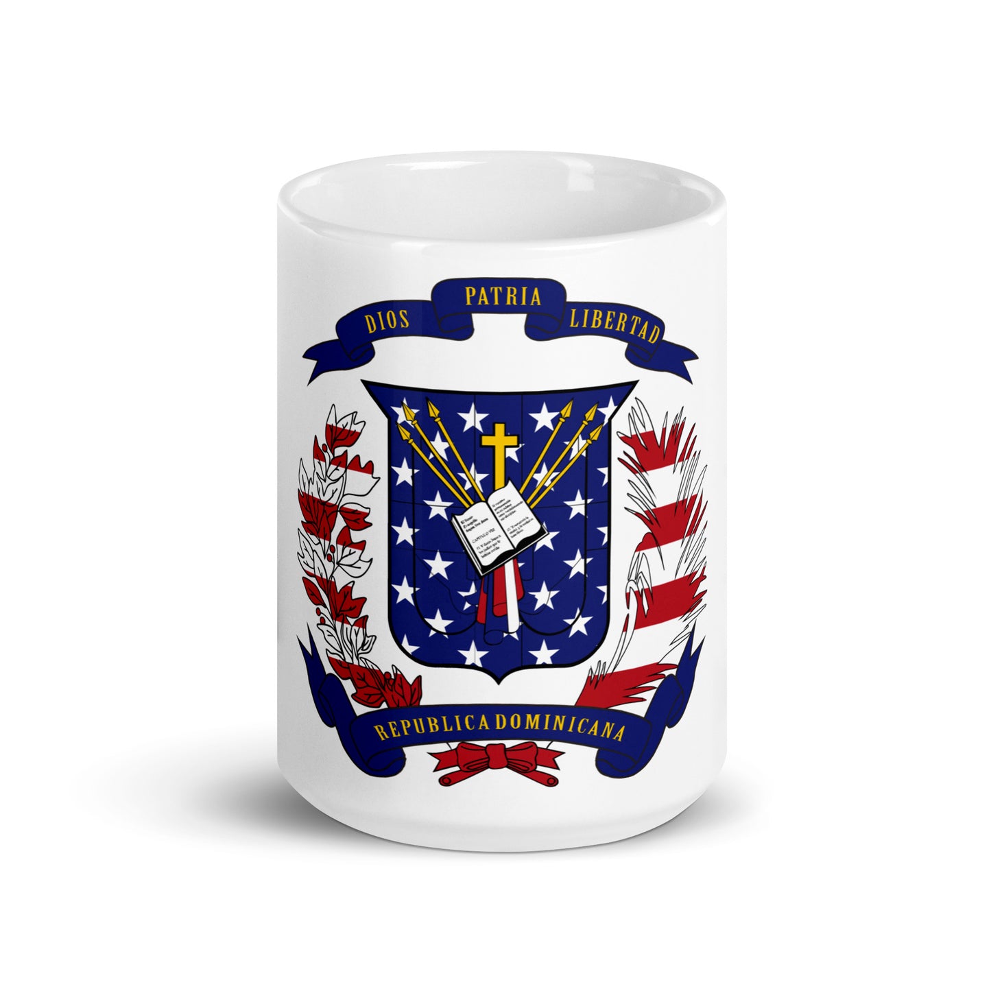 Dominican American 15oz white mug