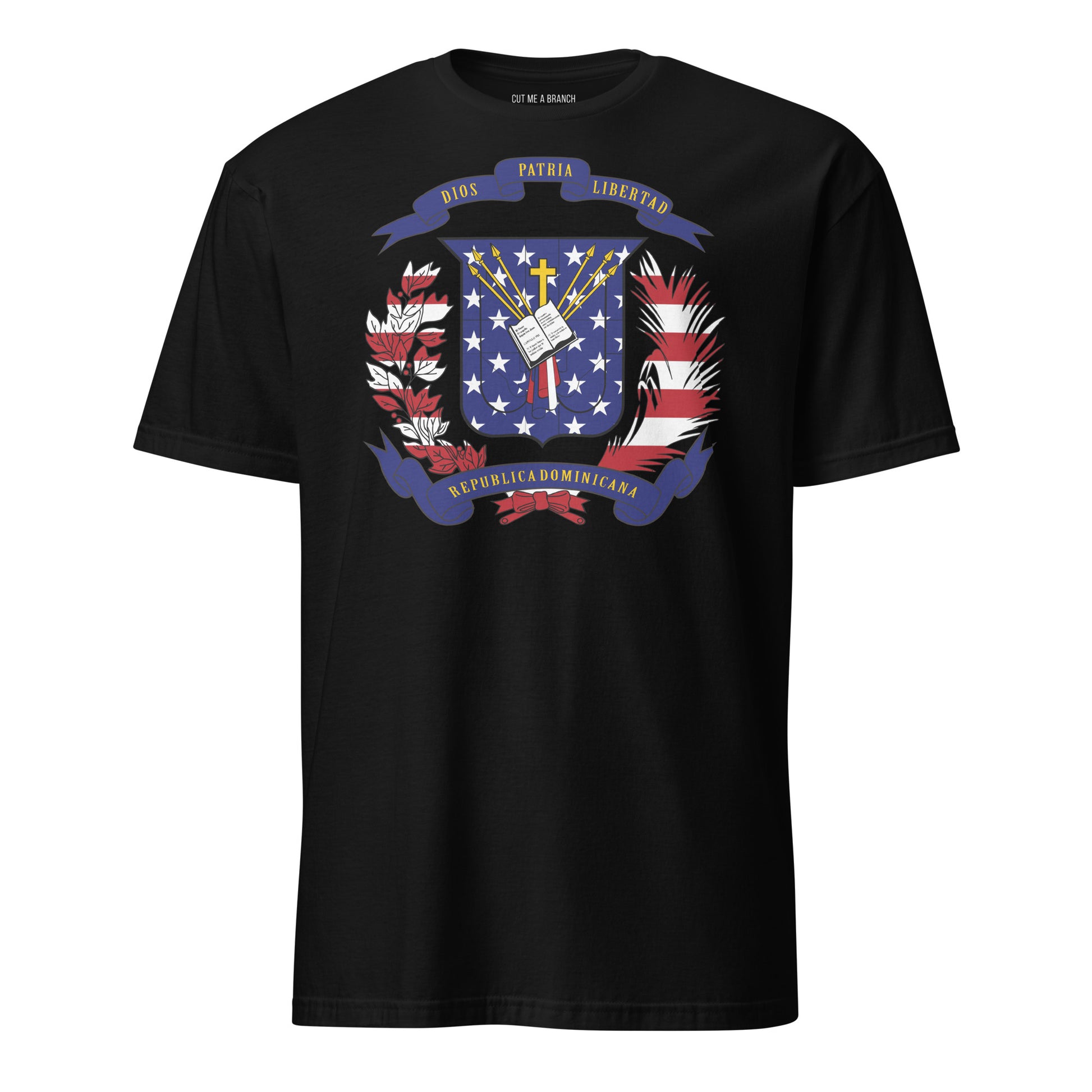 Dominican American black t-shirt