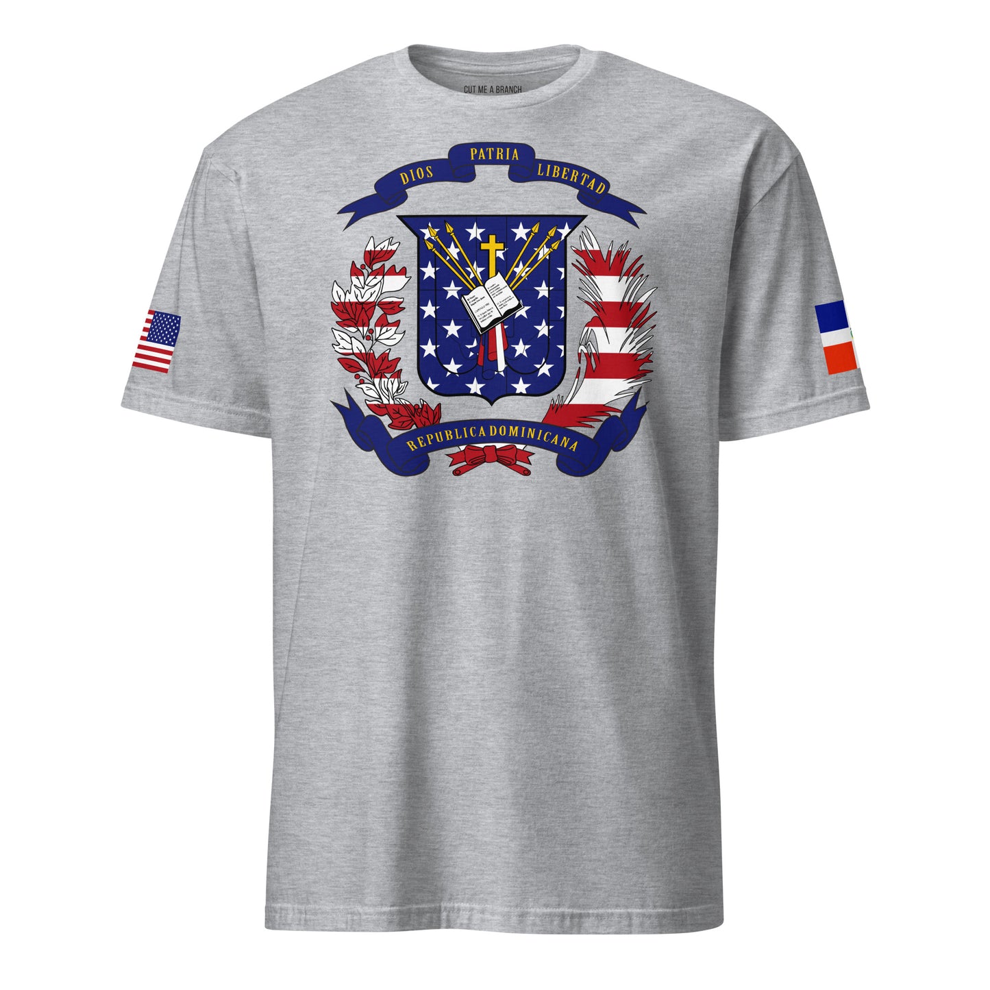 Dominican American light grey t-shirt stars forward