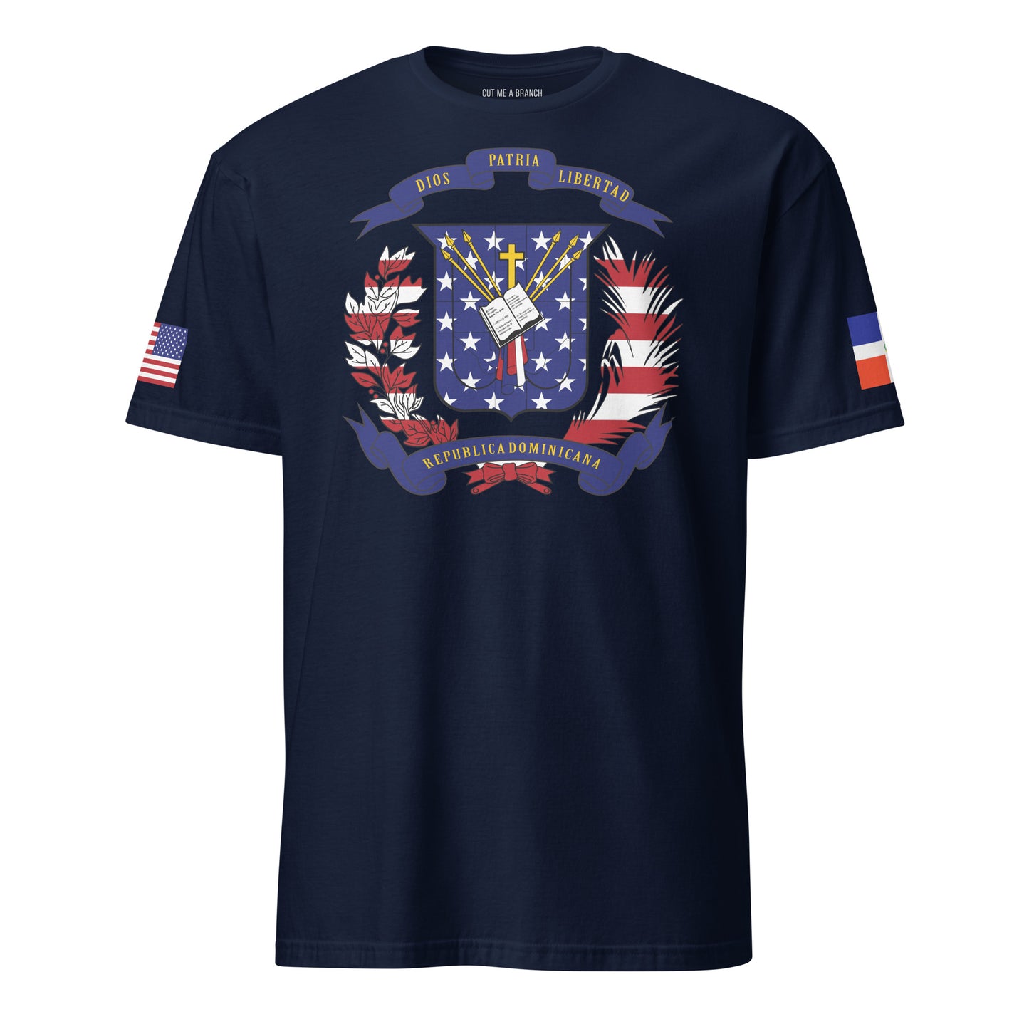 Dominican American navy blue t-shirt stars forward