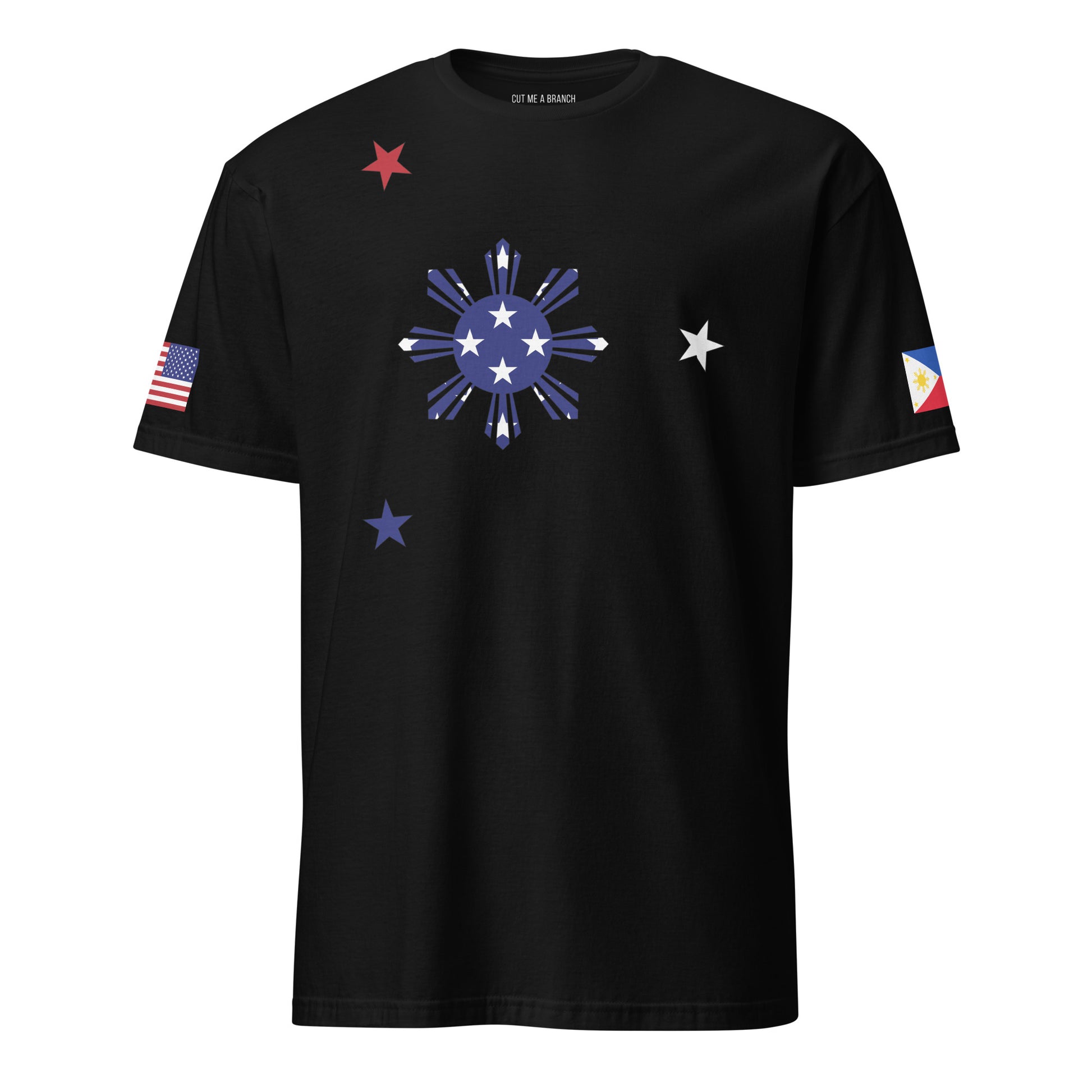 Filipino American black t-shirt rwb series stars forward