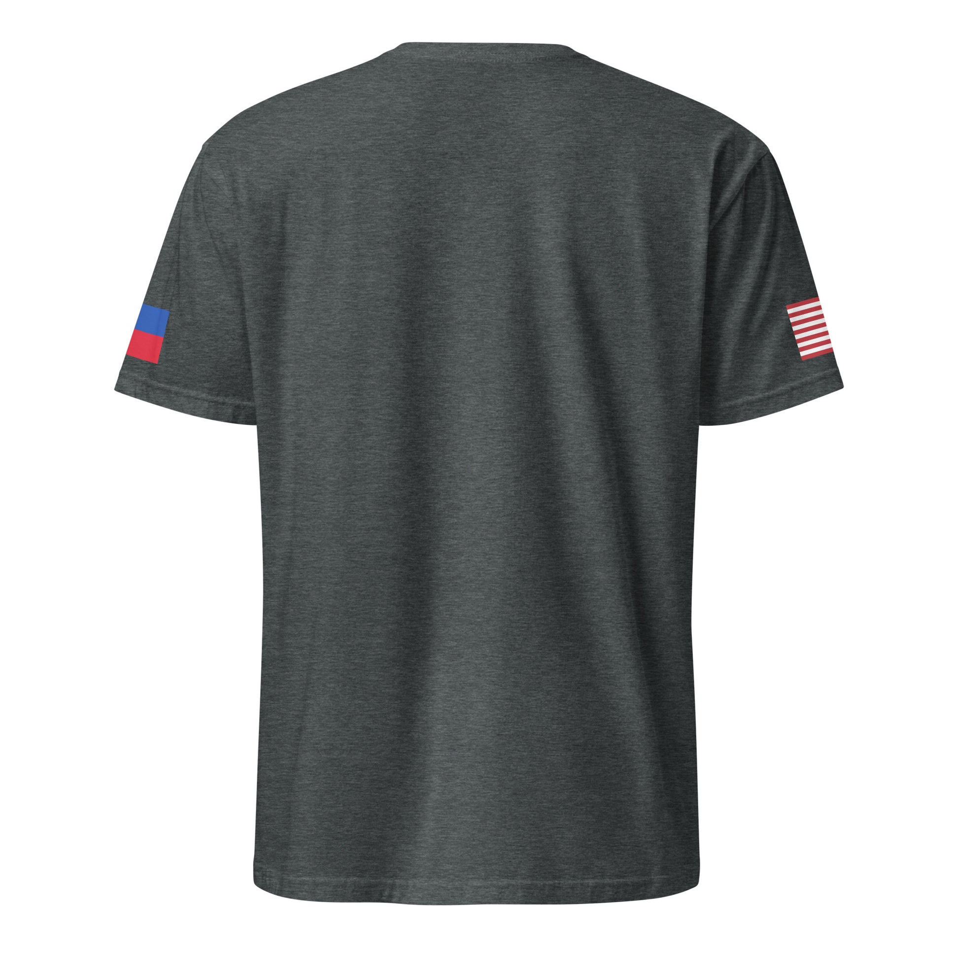 Filipino American dark grey heather t-shirt rwb series stars forward back