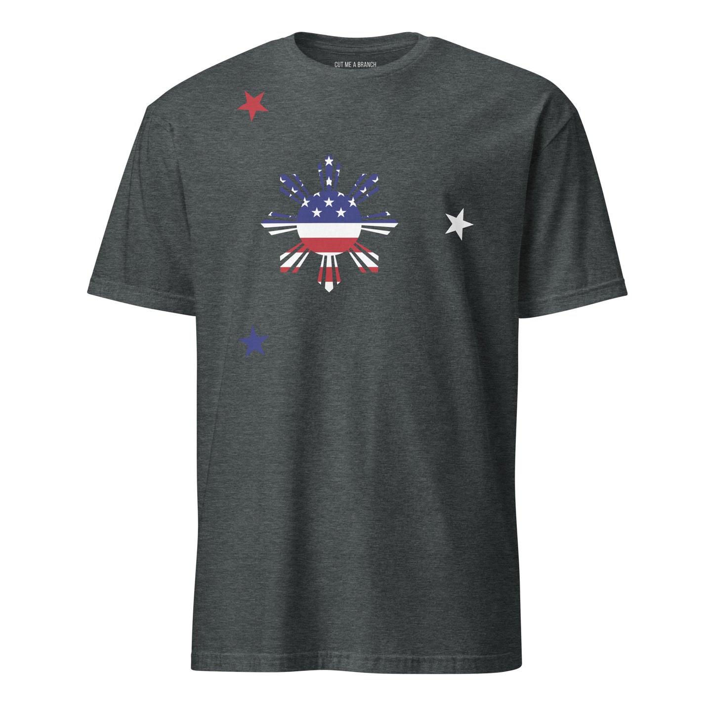 Filipino American dark grey heather t-shirt