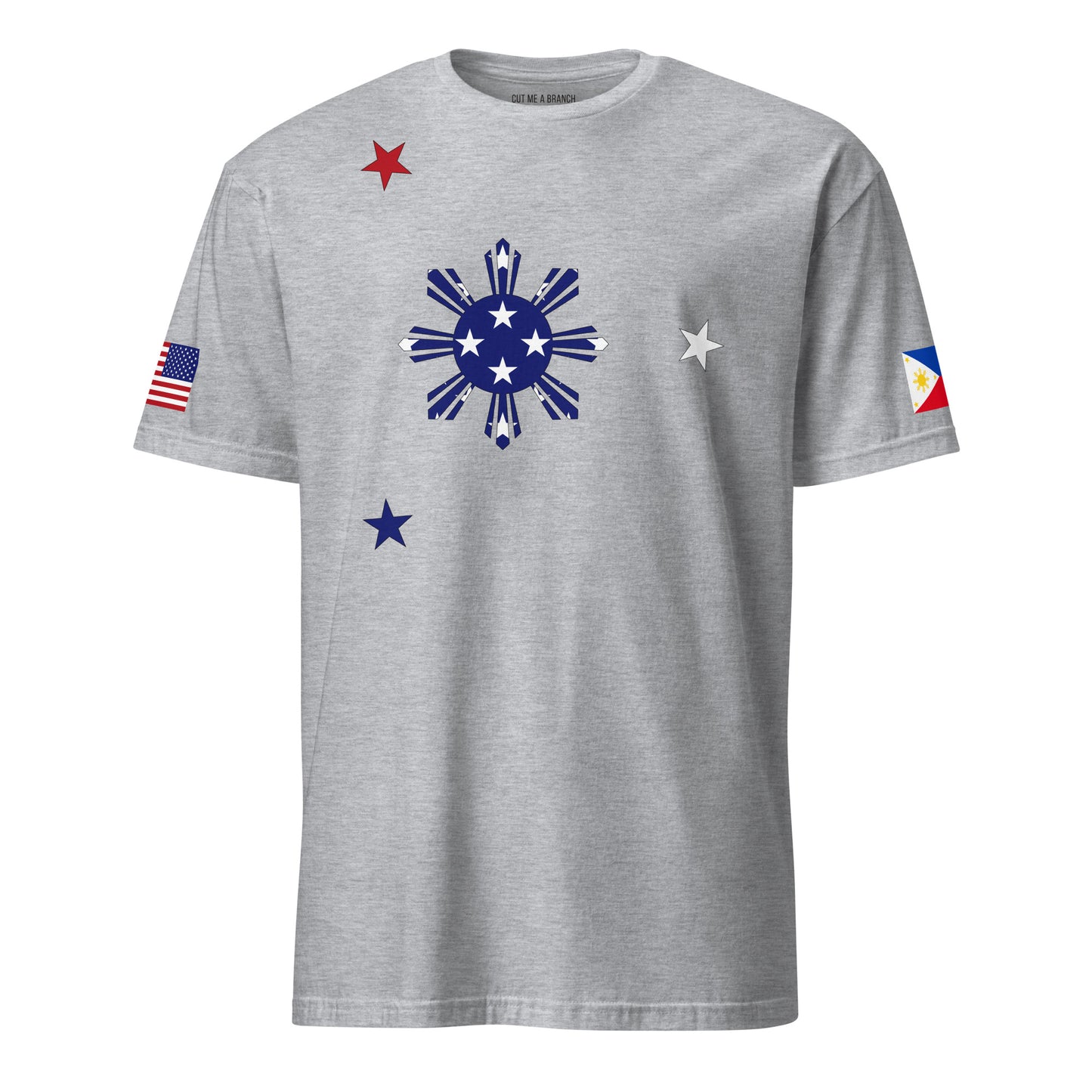 Filipino American light grey t-shirt rwb series stars forward