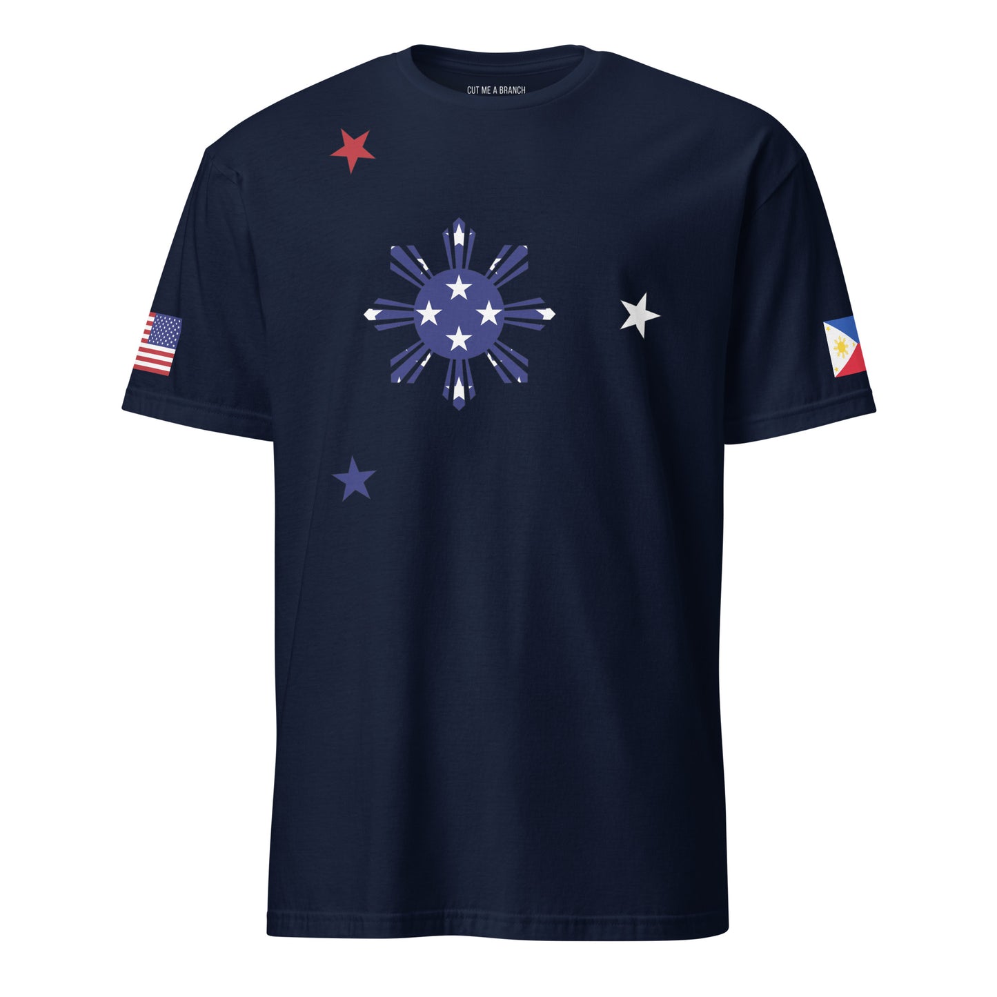 Filipino American navy blue t-shirt rwb series stars forward