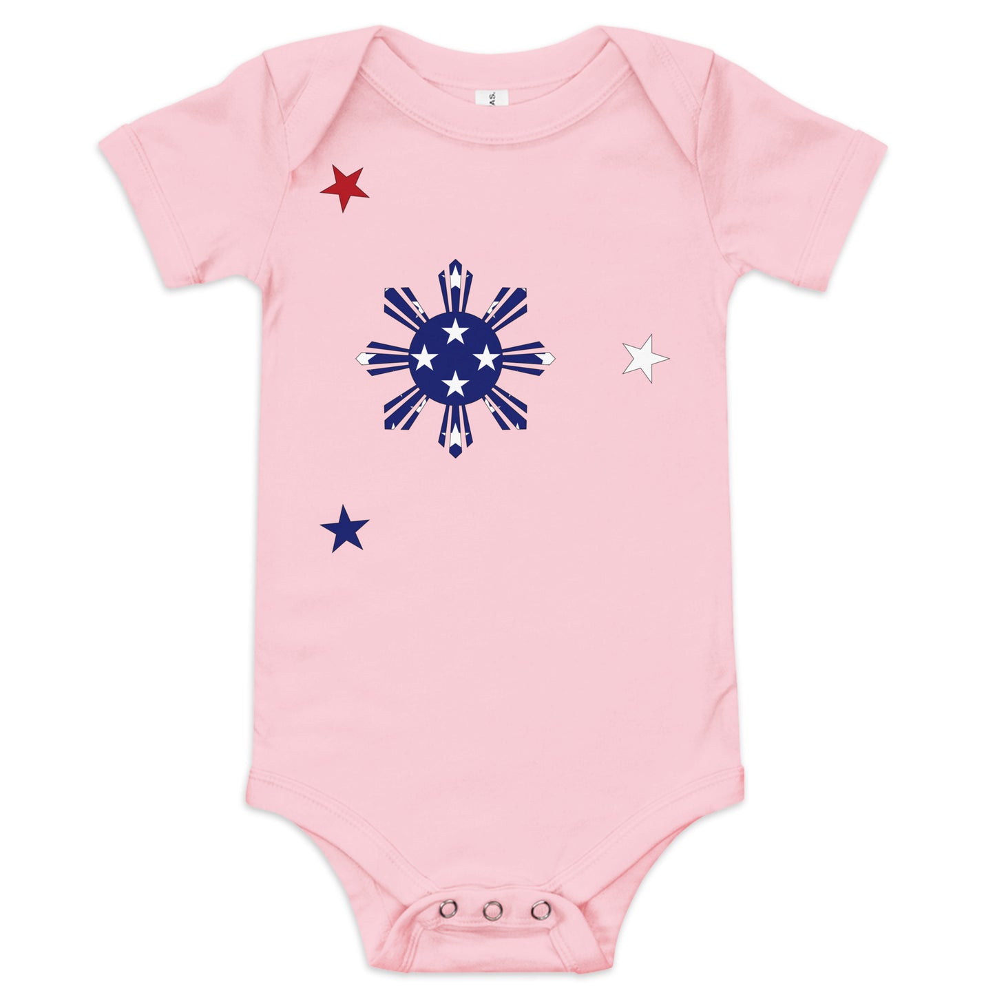 Filipino American pink baby bodysuit