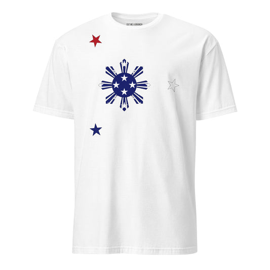 Filipino American white t-shirt rwb series