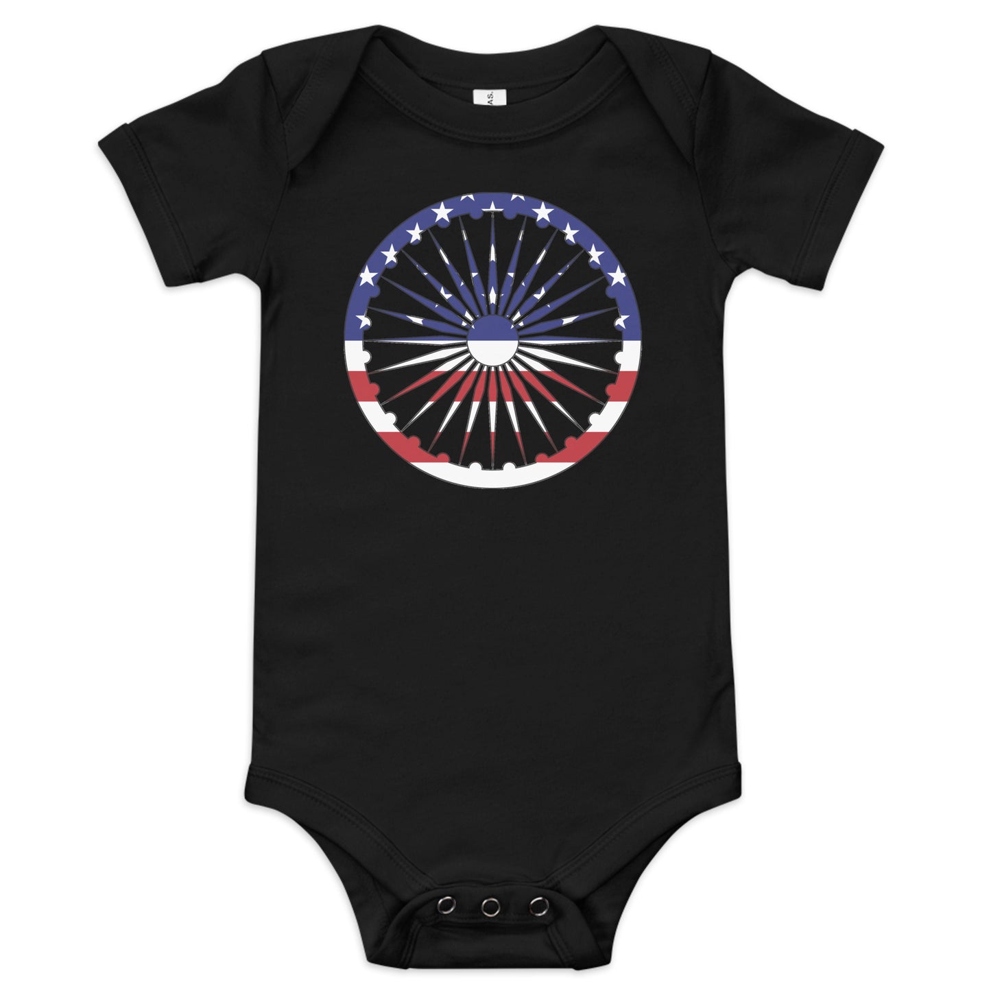 Indian American black baby bodysuit