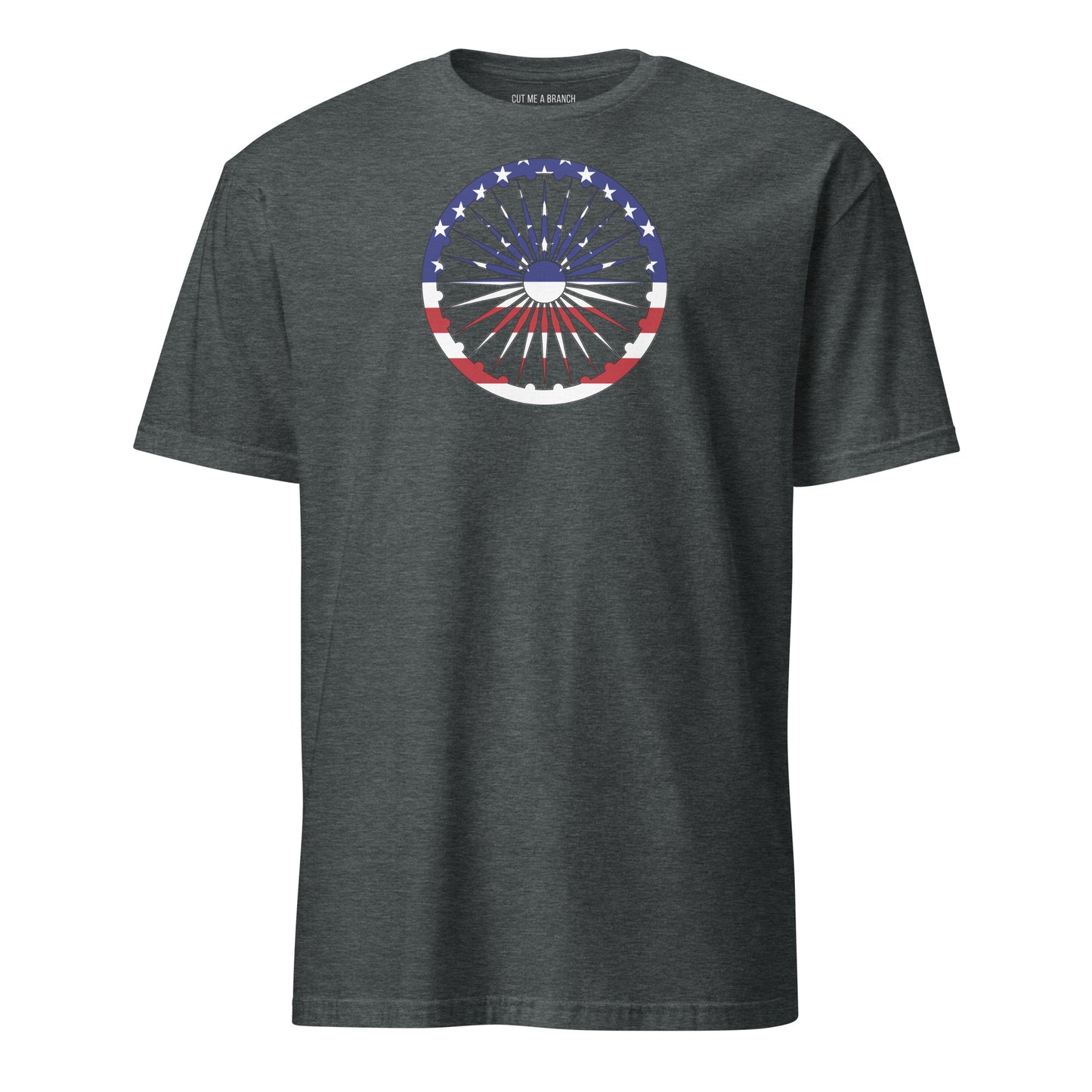 Indian American dark grey heather t-shirt