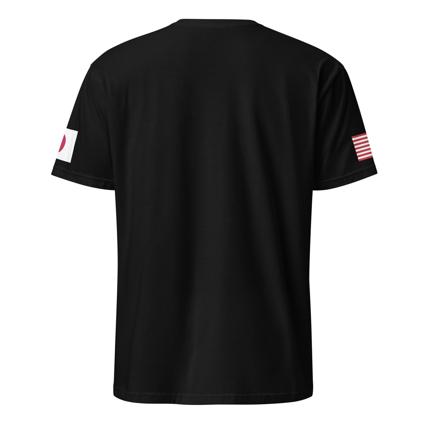 Japanese American black t-shirt stars forward back