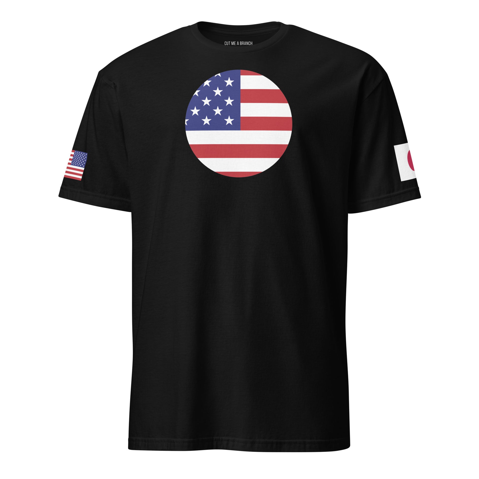 Japanese American black t-shirt stars forward