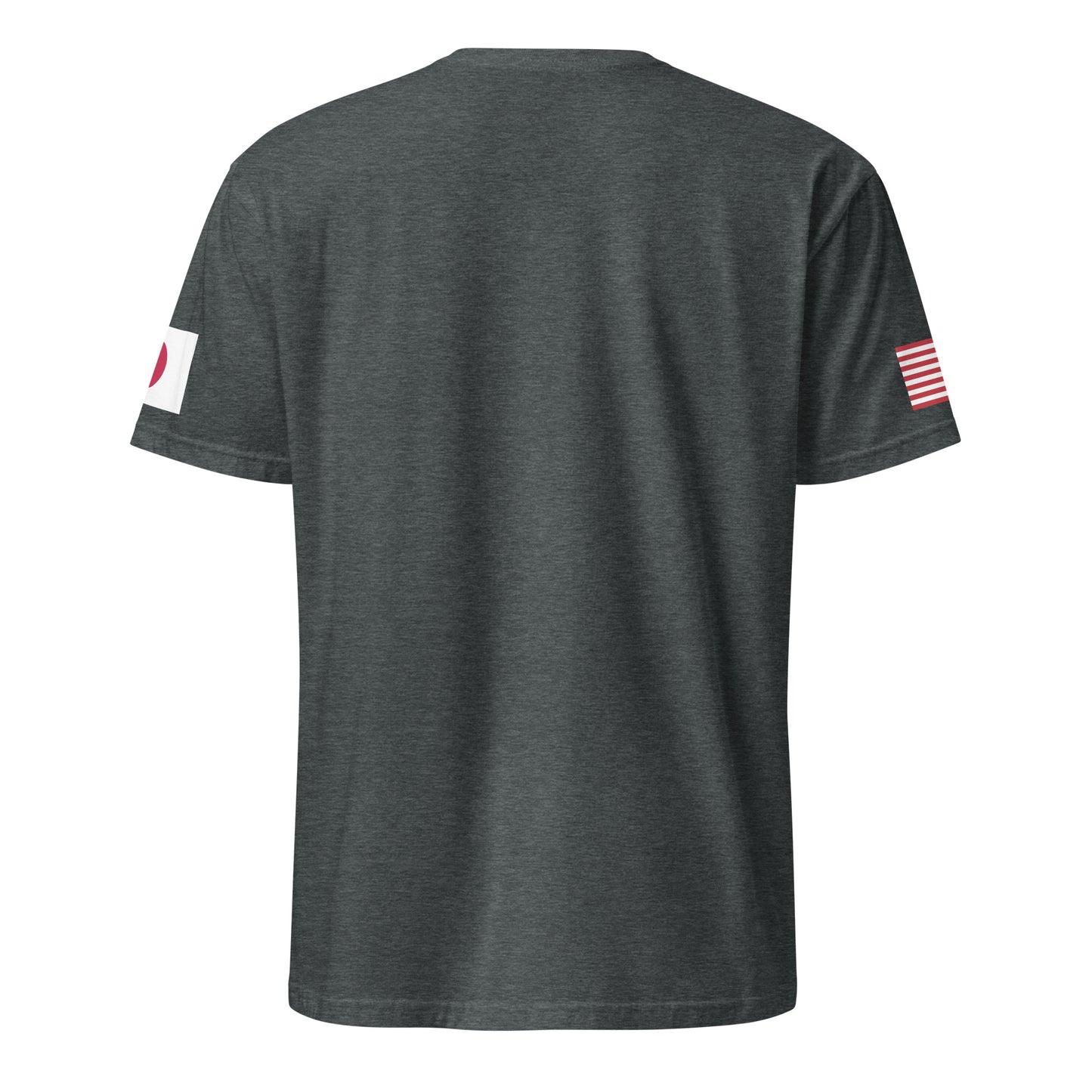 Japanese American dark grey heather t-shirt stars forward back