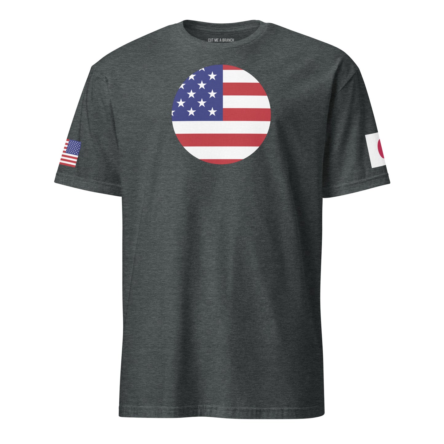 Japanese American dark grey heather t-shirt stars forward