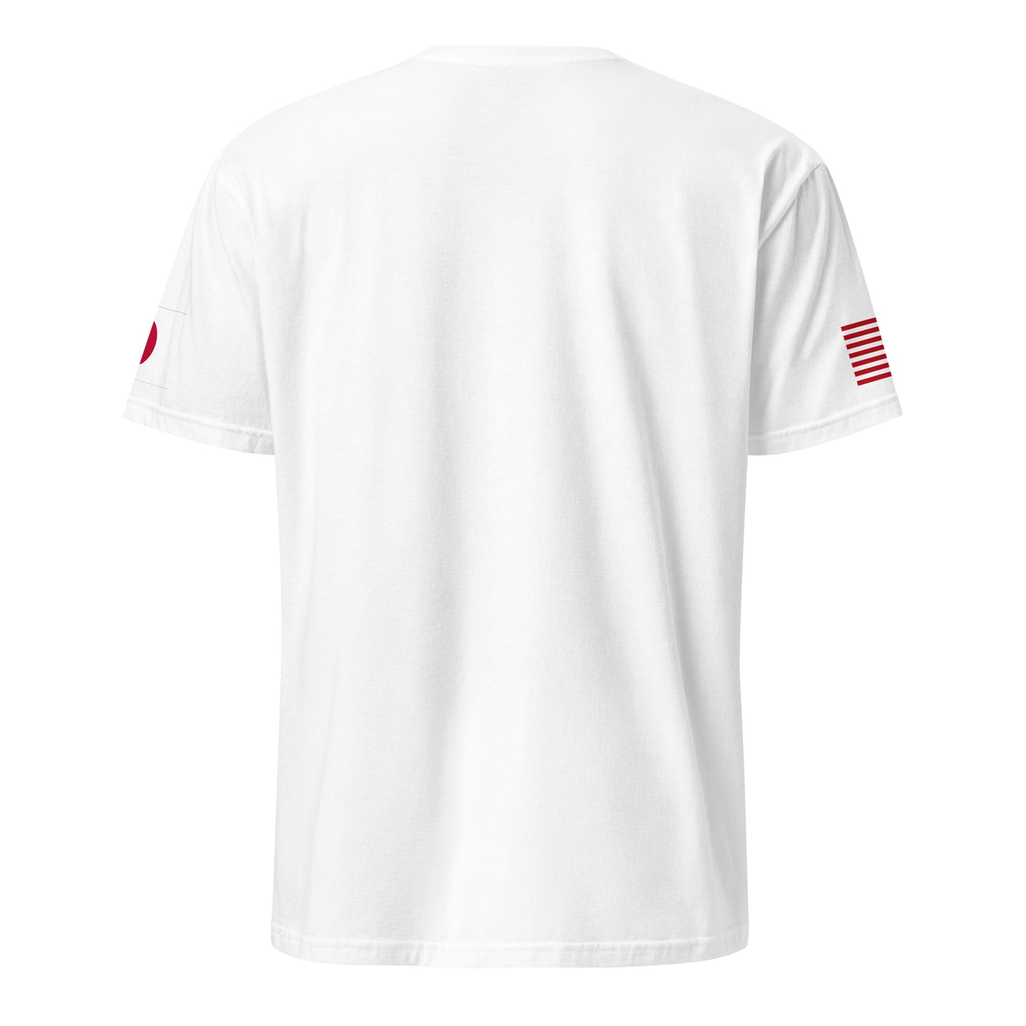 Japanese American white t-shirt stars forward back