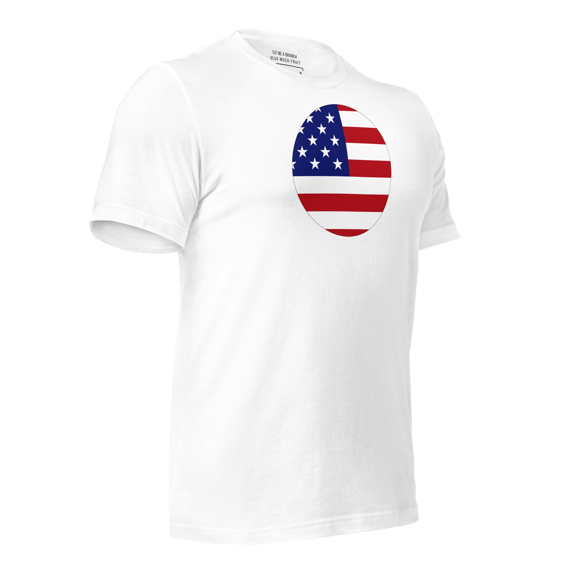 Japanese American white t-shirt made in USA right front