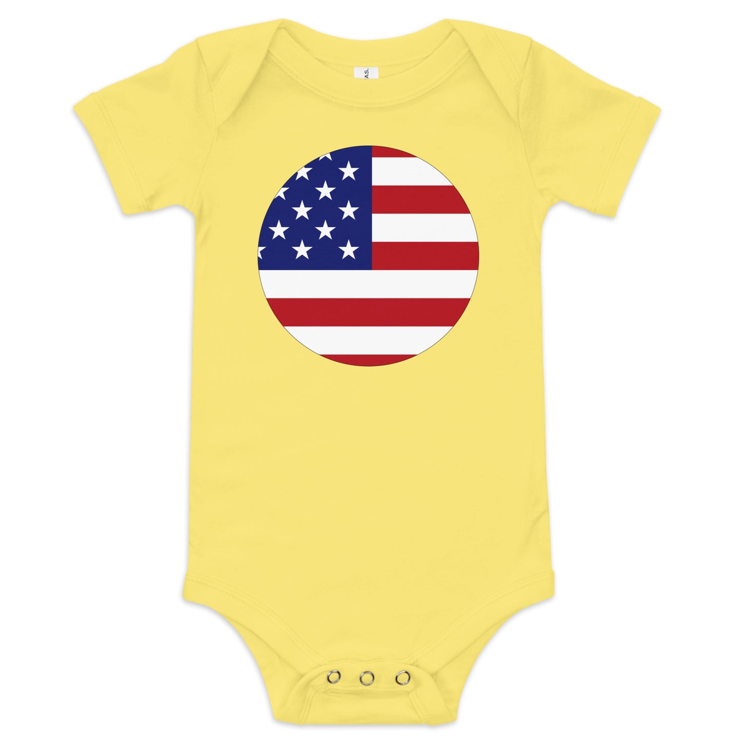 Japanese American yellow baby bodysuit