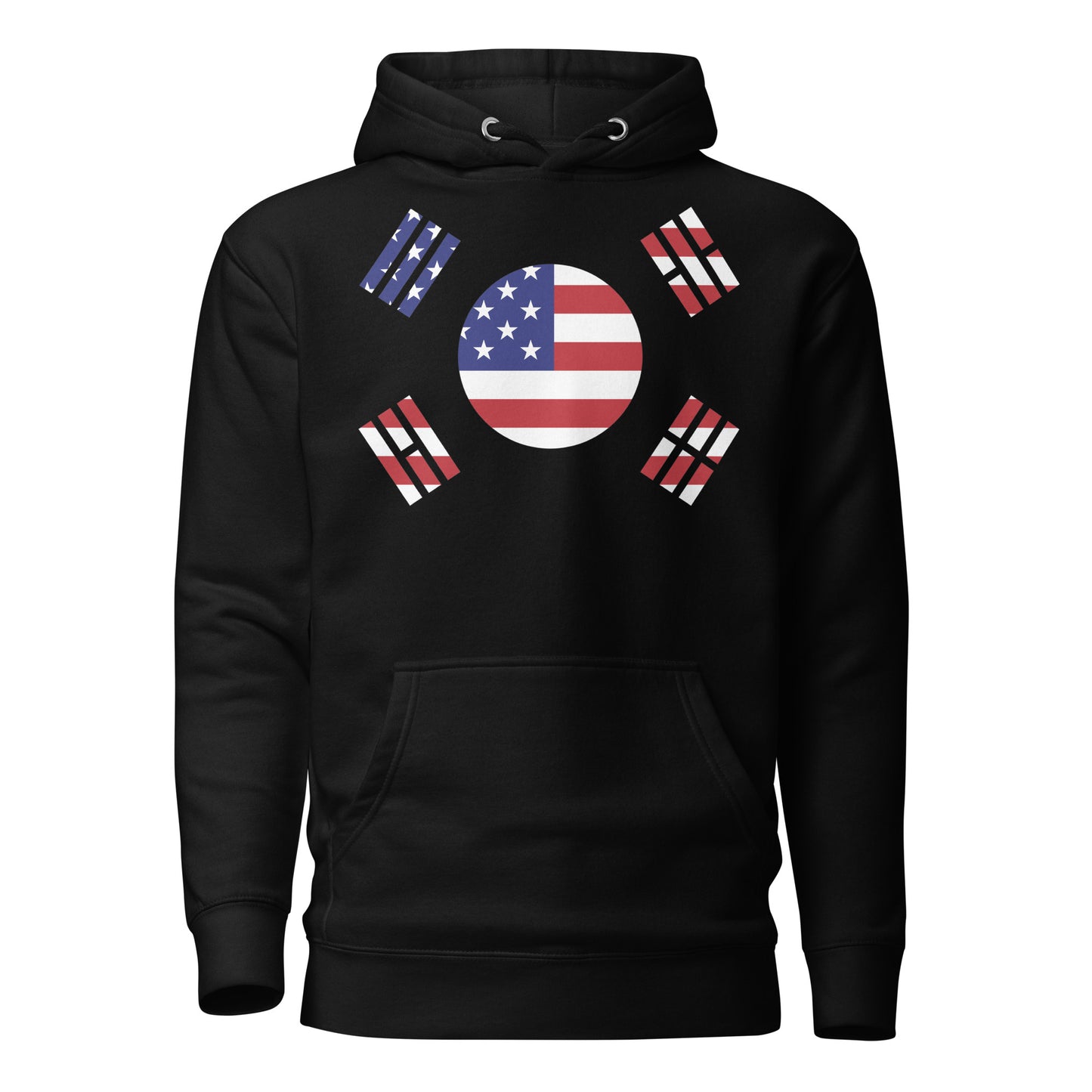 Korean American black hoodie