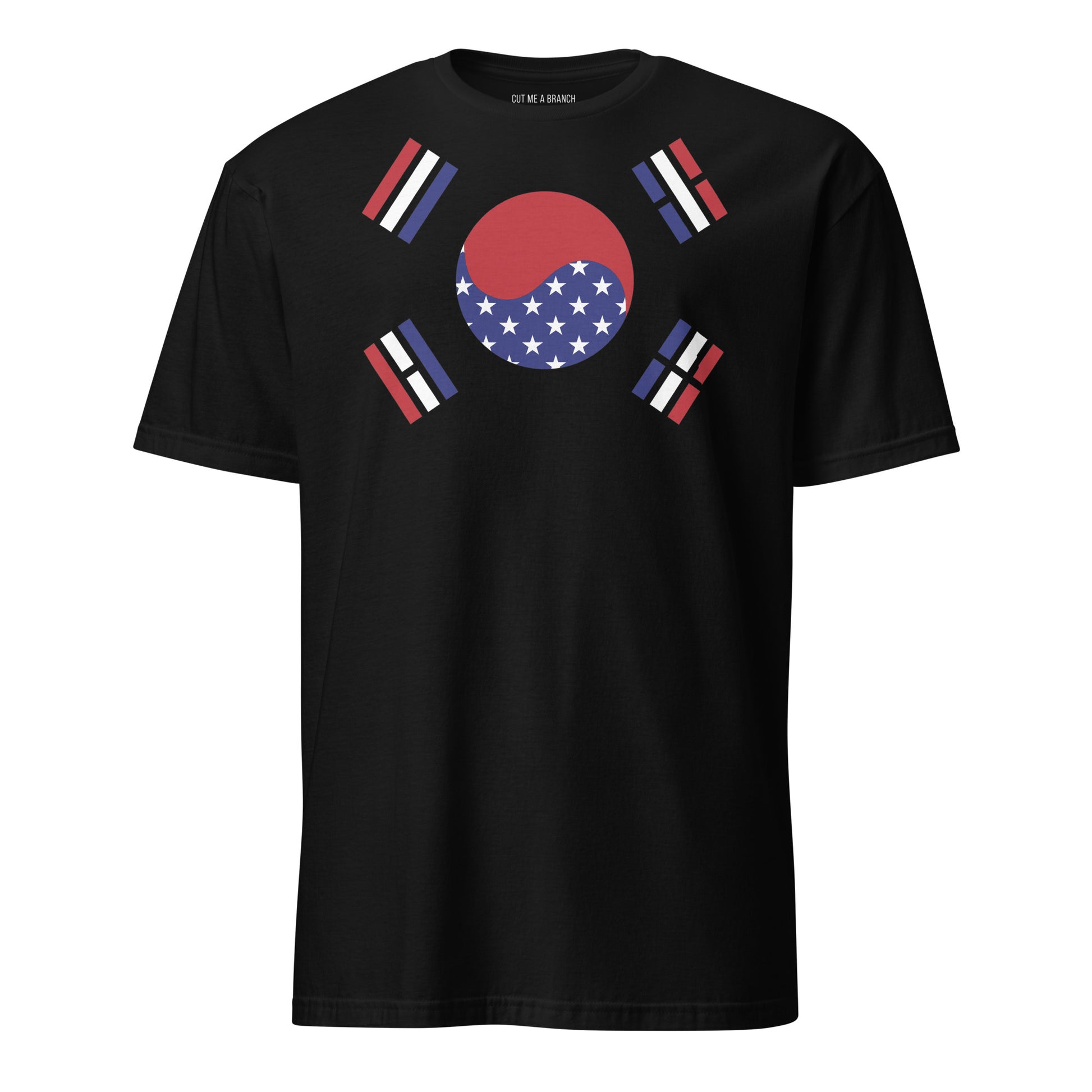 Korean American black t-shirt rwb series