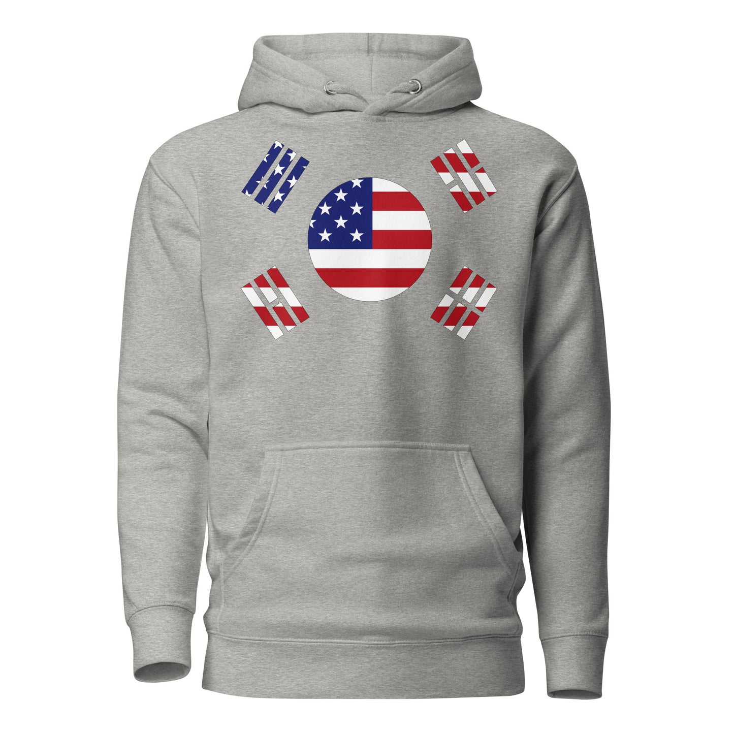 Korean American carbon grey hoodie