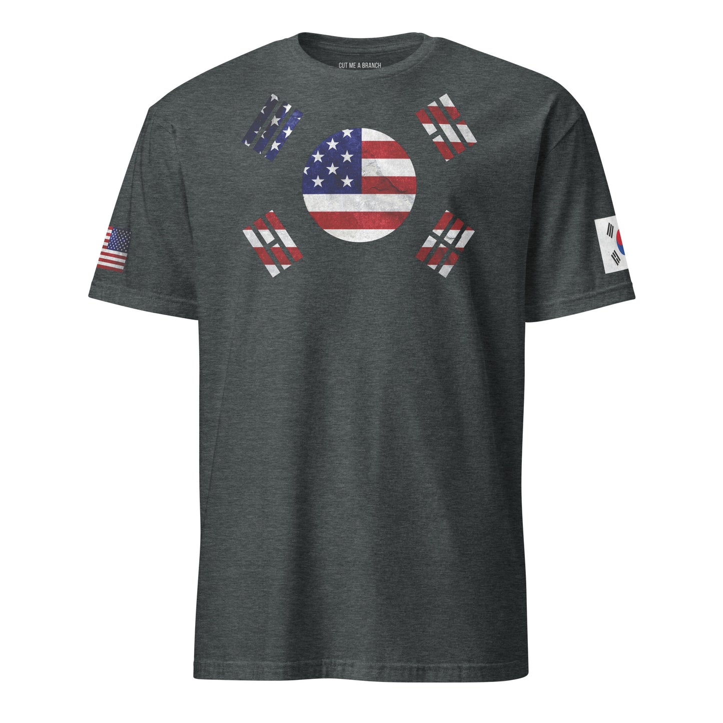 Korean American dark grey heather t-shirt foundation series stars forward