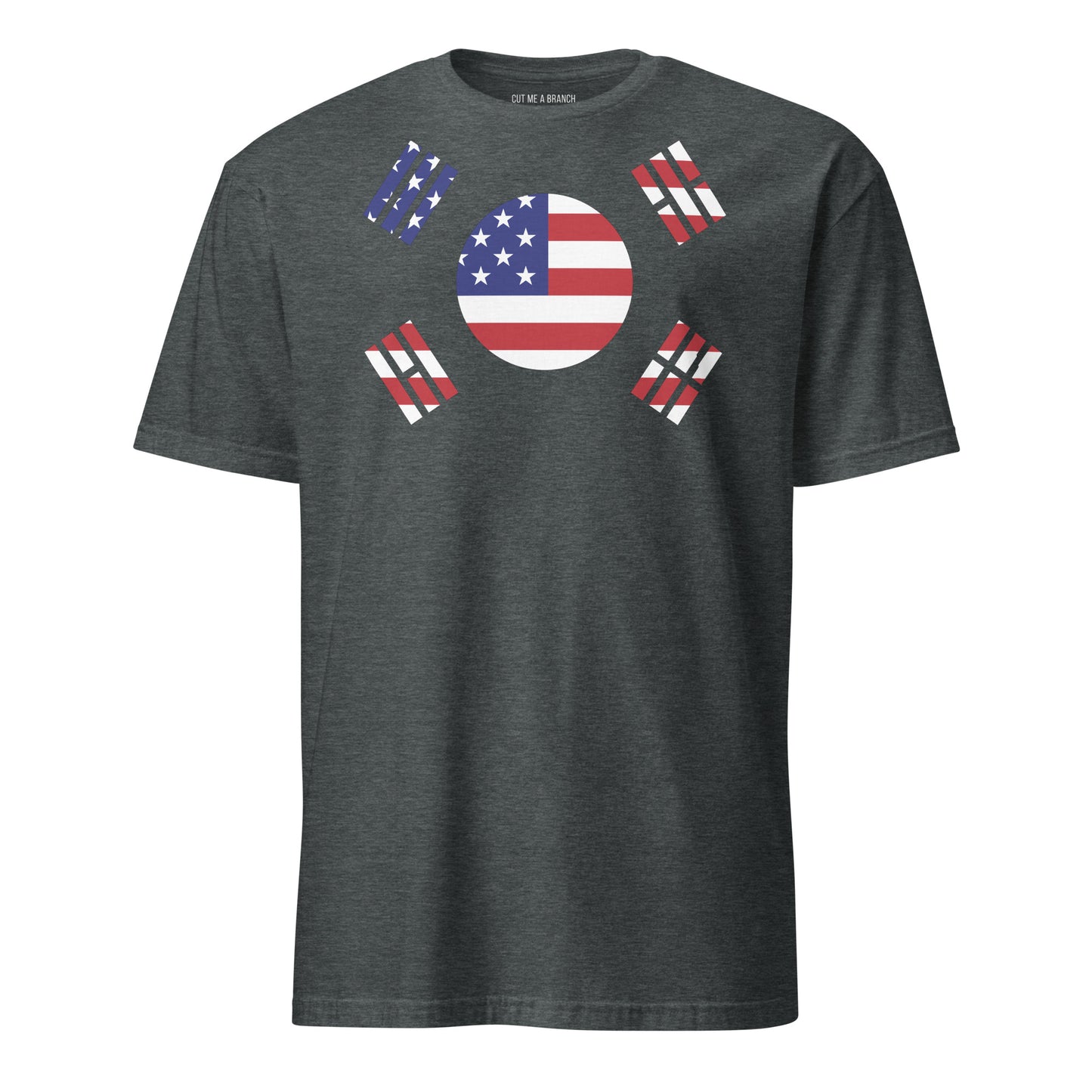 Korean American heather grey t-shirt