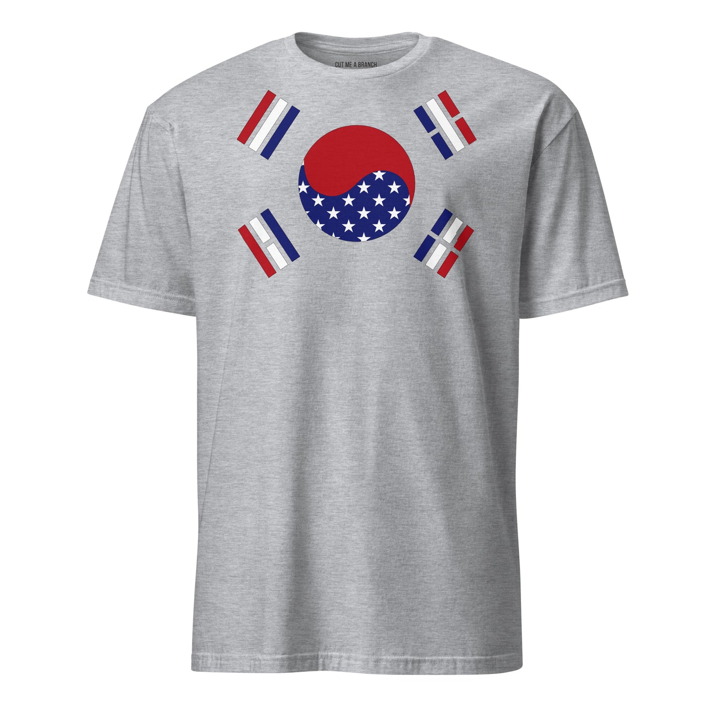 Korean American light grey t-shirt rwb series