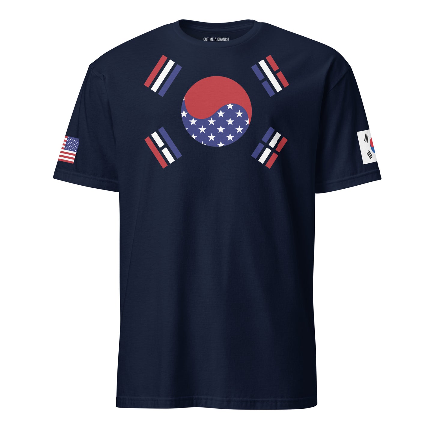 Korean American navy blue t-shirt rwb series stars forward