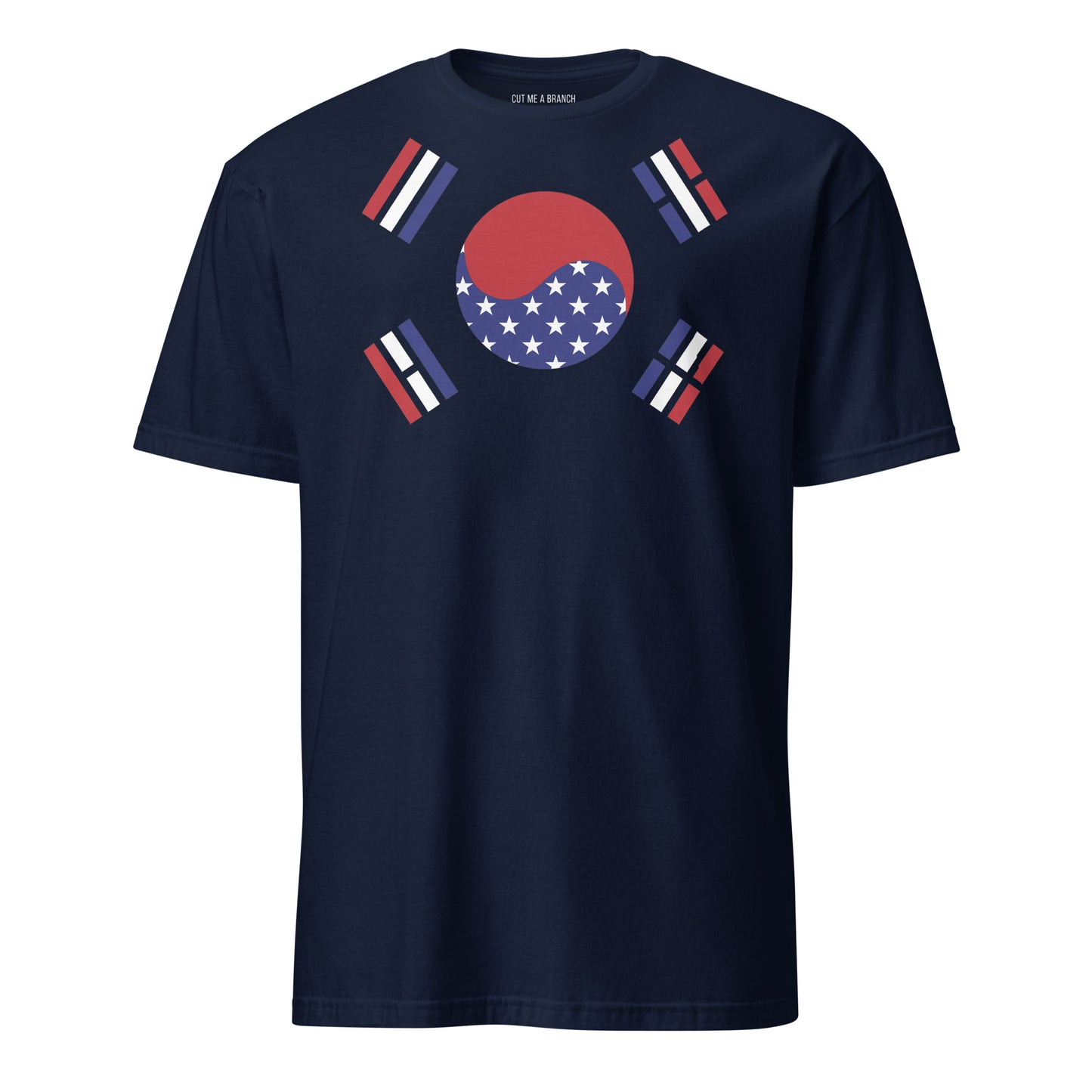 Korean American navy blue t-shirt rwb series