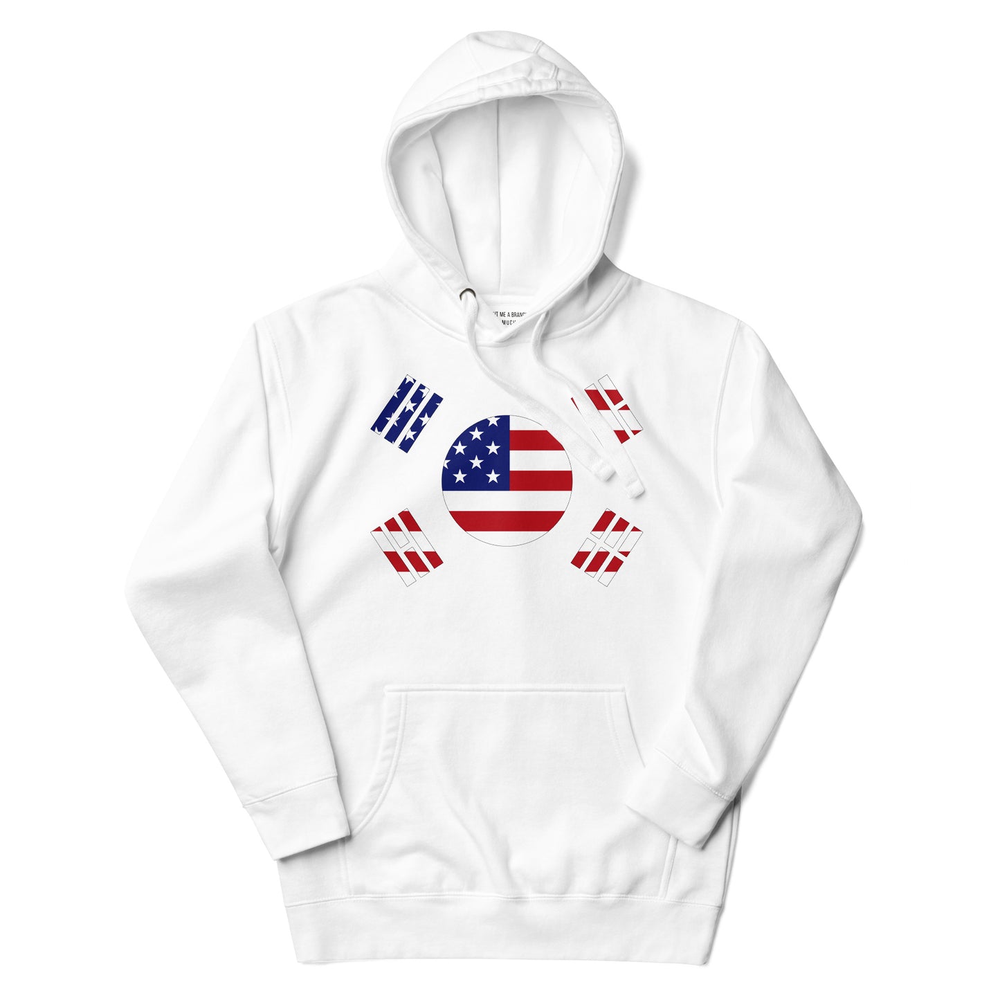 Korean American white hoodie flat womens