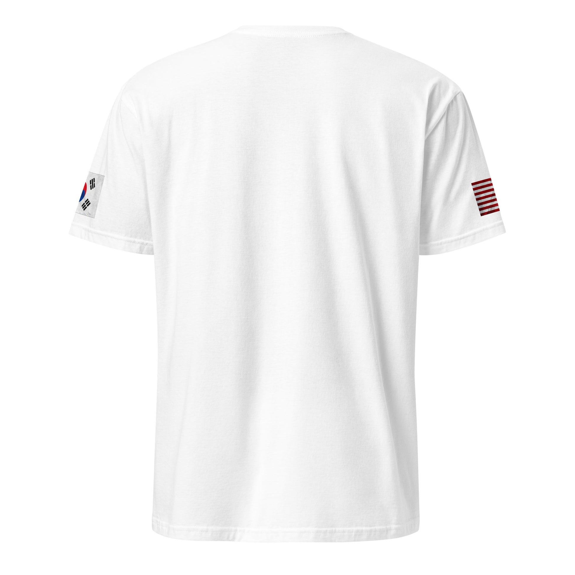 Korean American white t-shirt foundation series stars forward back