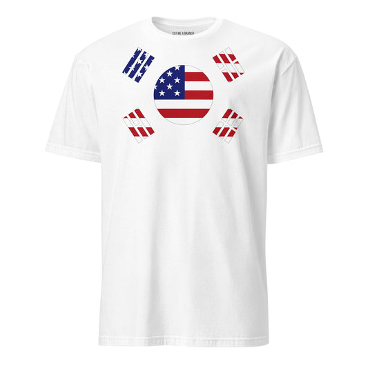 Korean American white t-shirt