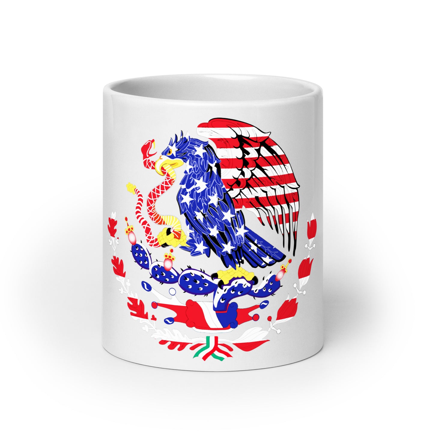 Mexican American 20oz white mug