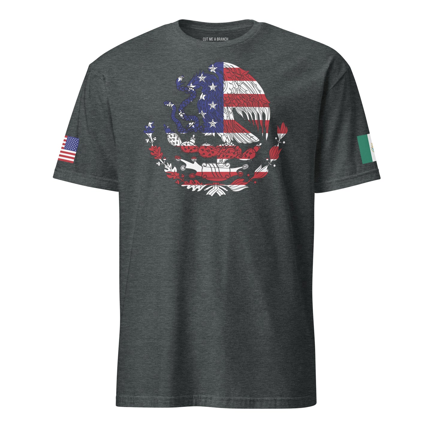 Mexican American dark grey heather t-shirt stars forward