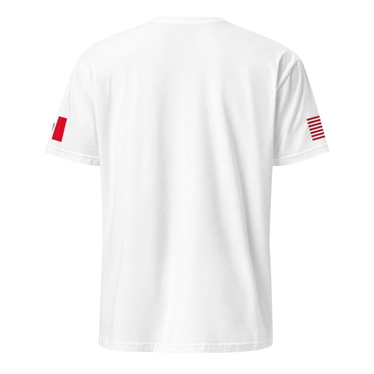 Mexican American white t-shirt stars forward back