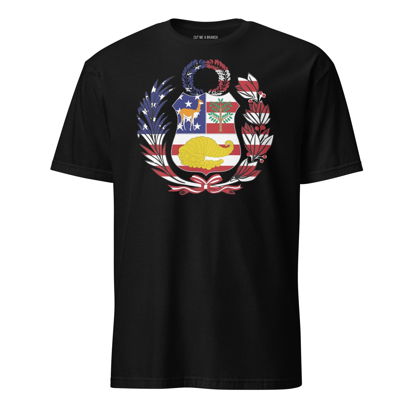 Peruvian American black t-shirt