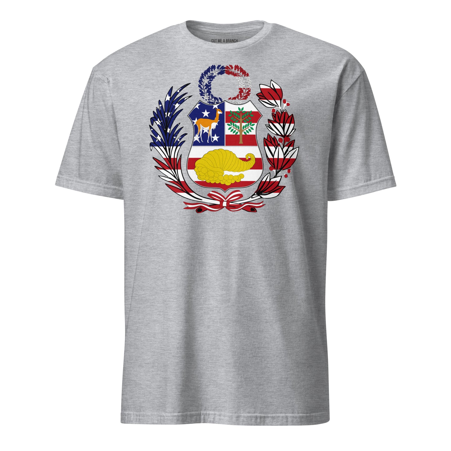 Peruvian American light grey t-shirt